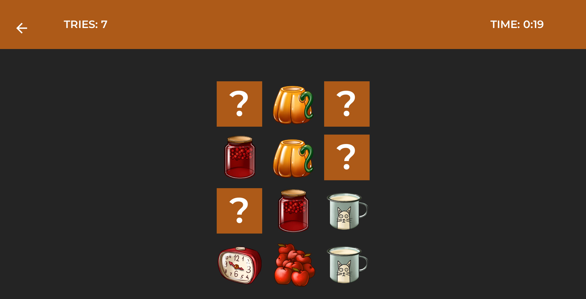 Classic Memory Game - Autumn screenshot 2