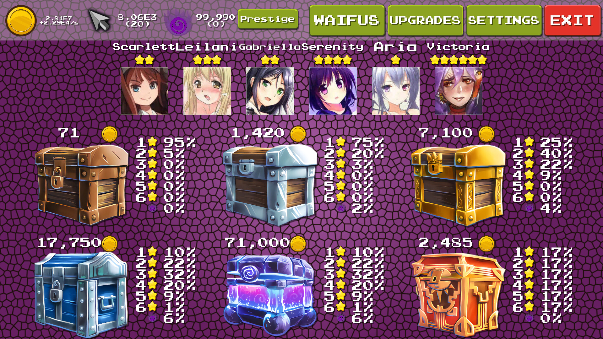 Loot Box Waifus screenshot 4