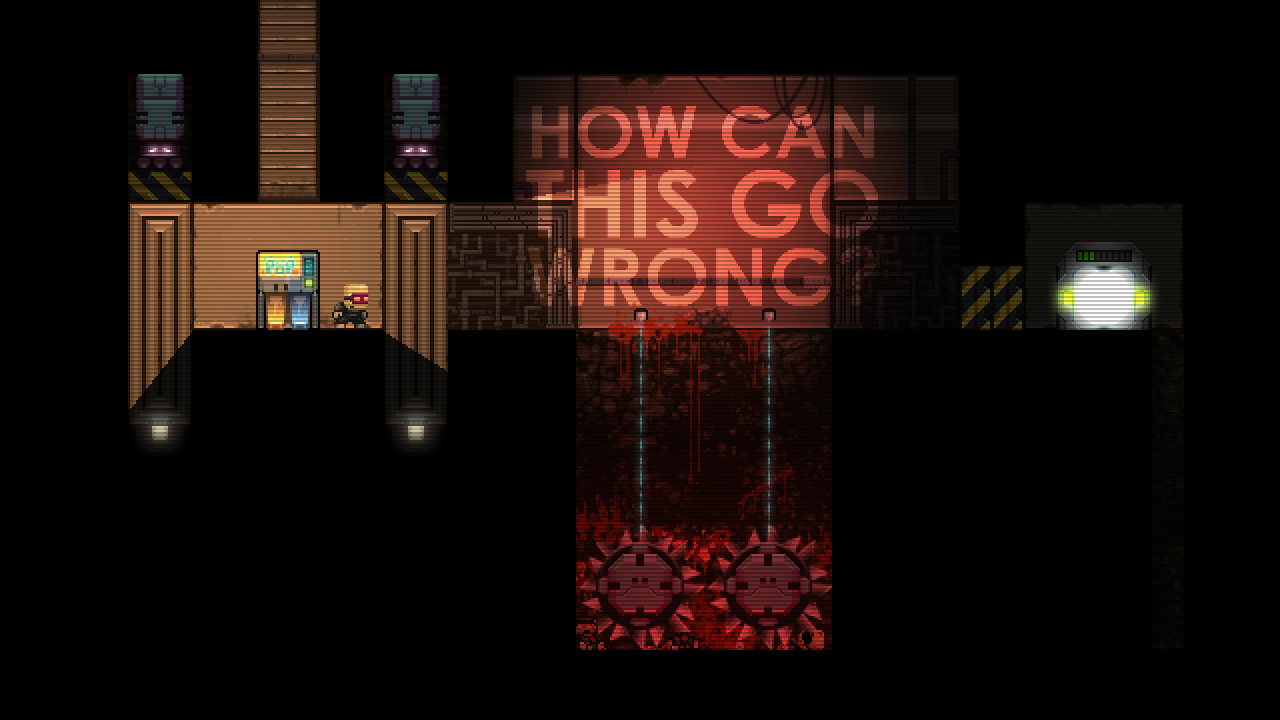 Stealth Bastard Deluxe - The Teleporter Chambers screenshot 2
