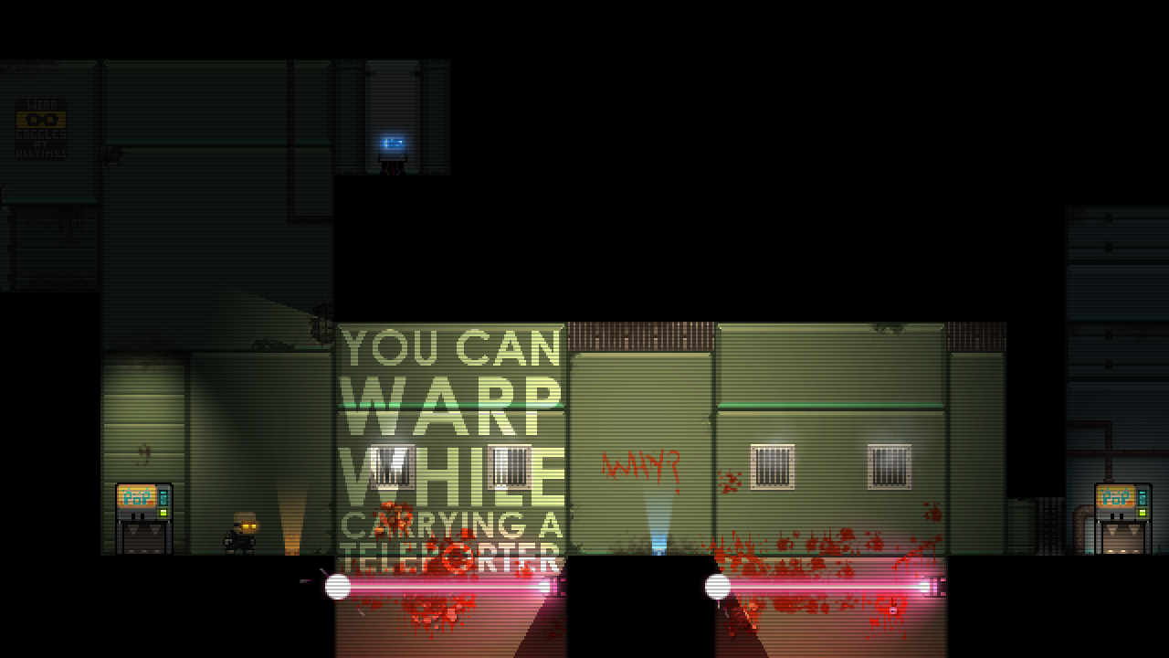 Stealth Bastard Deluxe - The Teleporter Chambers screenshot 1