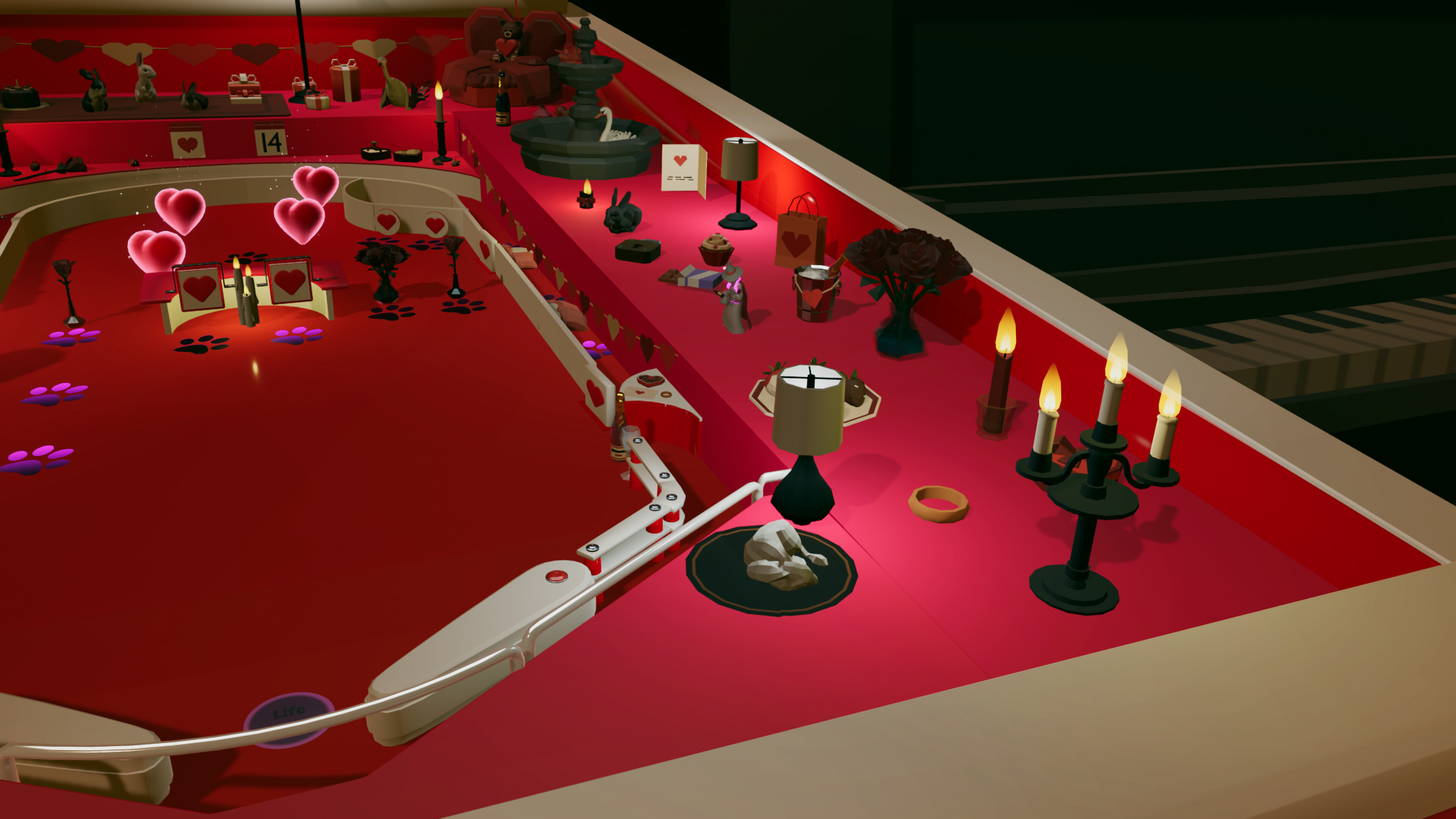 Roxy Raccoon's Pinball Panic - Vibrant Valentine screenshot 5