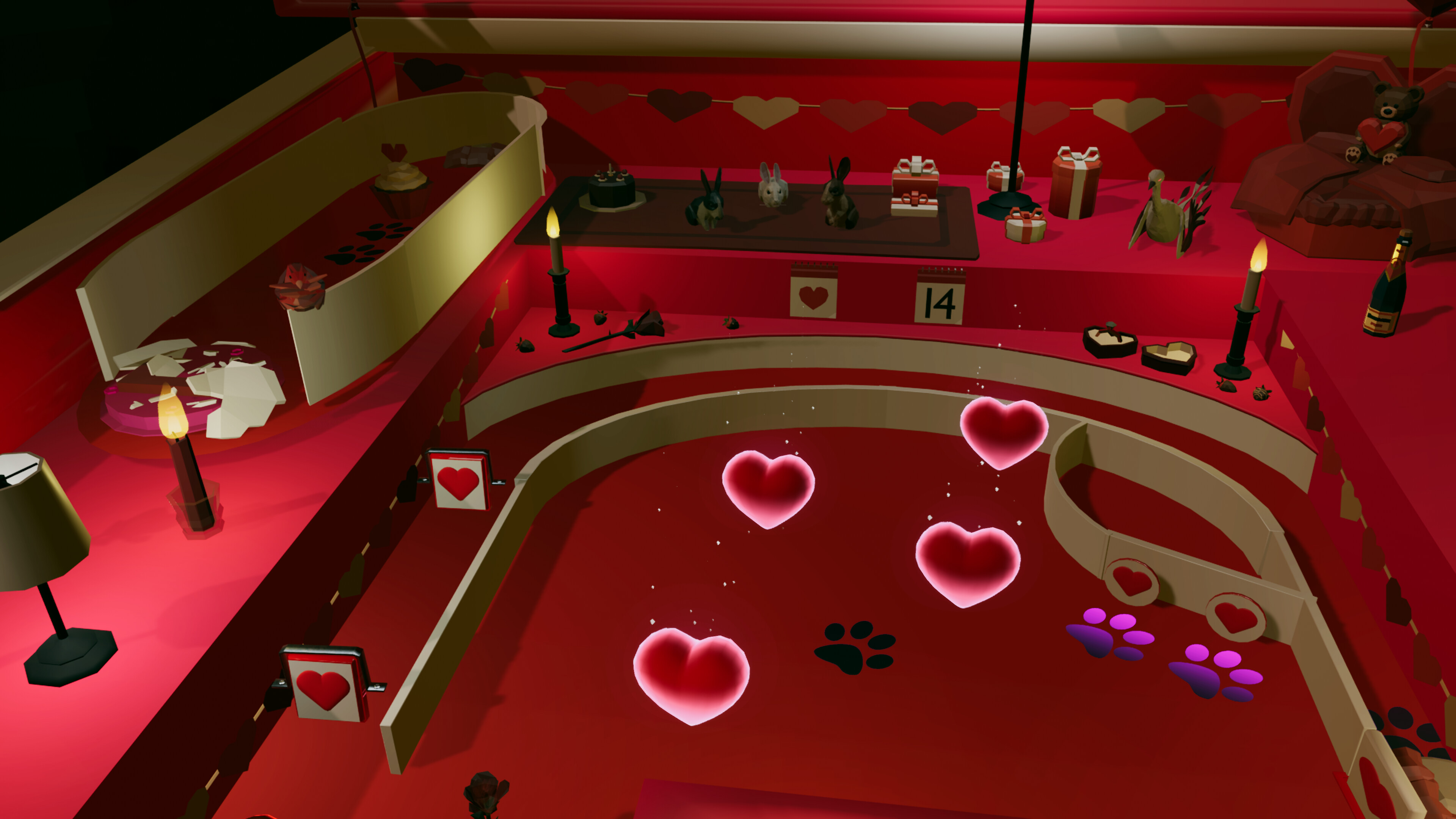 Roxy Raccoon's Pinball Panic - Vibrant Valentine screenshot 3