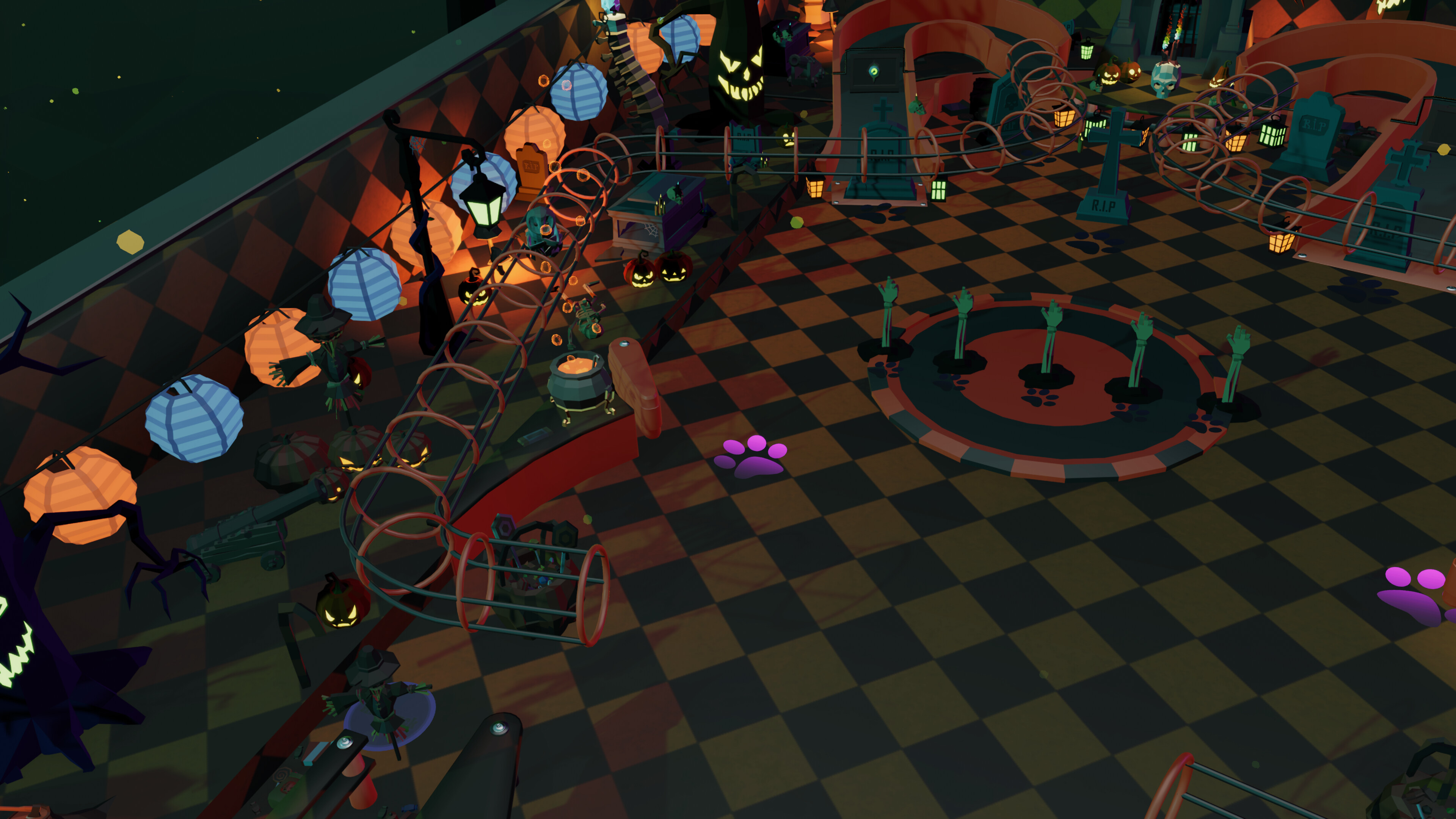 Roxy Raccoon's Pinball Panic - Haunted Halloween screenshot 3