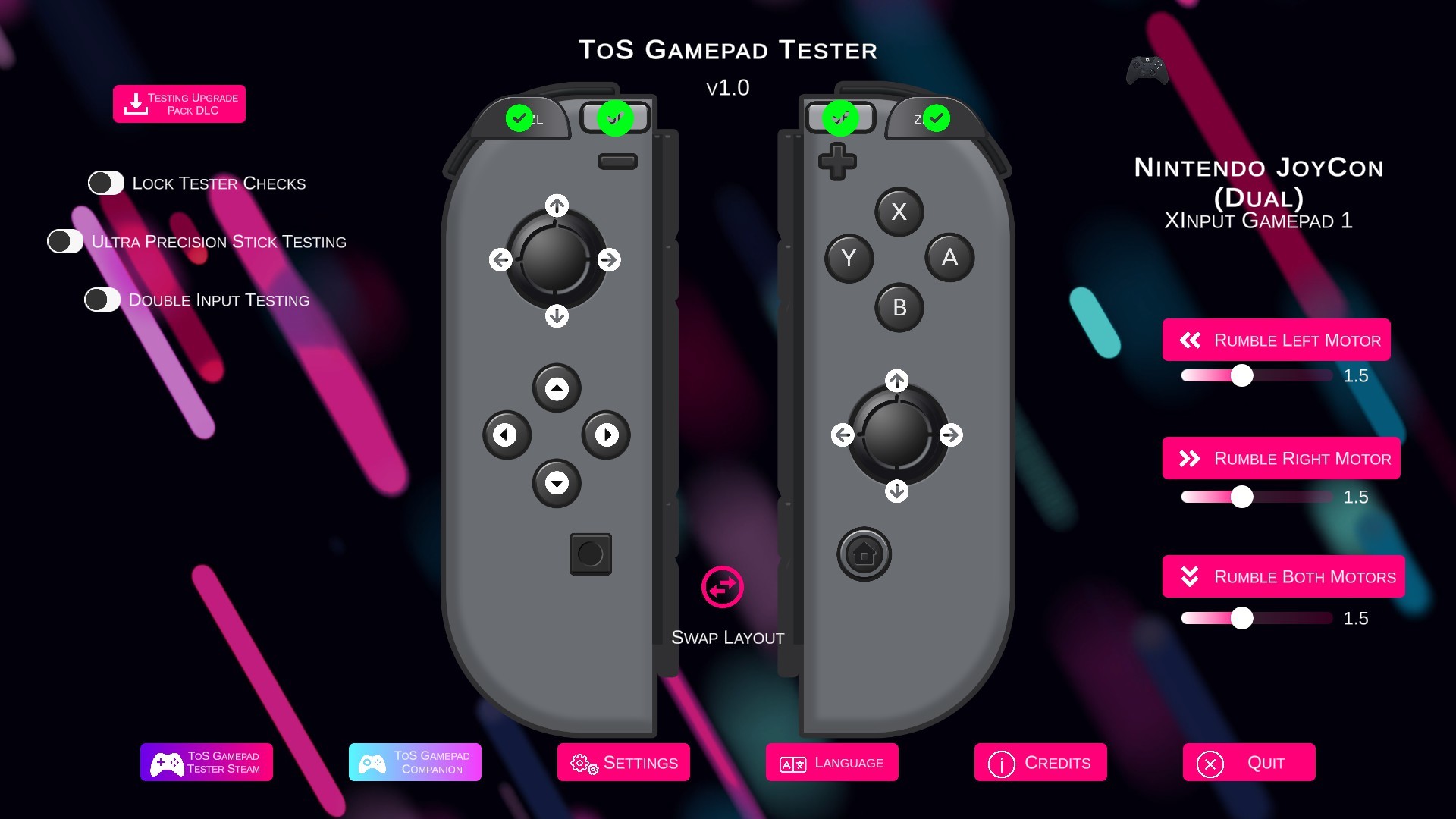 ToS Gamepad Tester screenshot 7