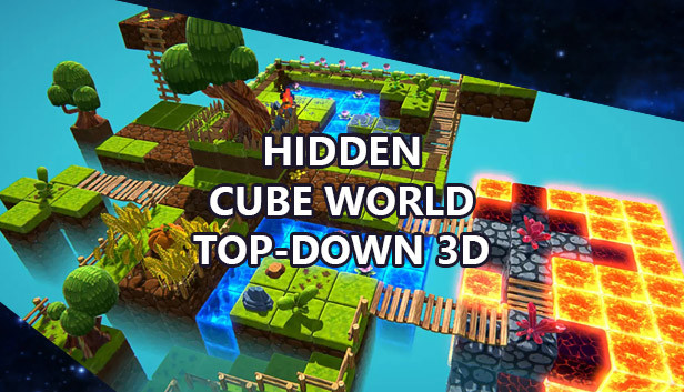 Hidden Cube World Top-Down 3D