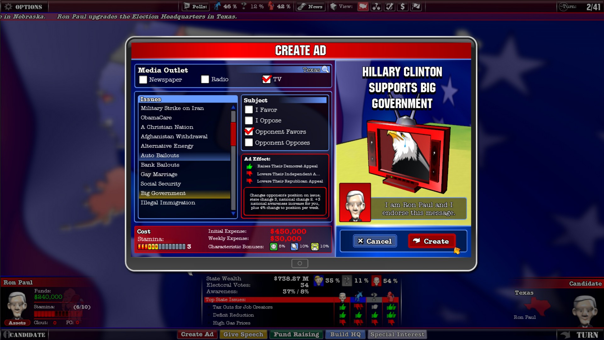 The Political Machine screenshot 8