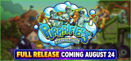 Purrrifiers: Cleaning Chaos (Play for Free with Friend's Pass) — Steam header