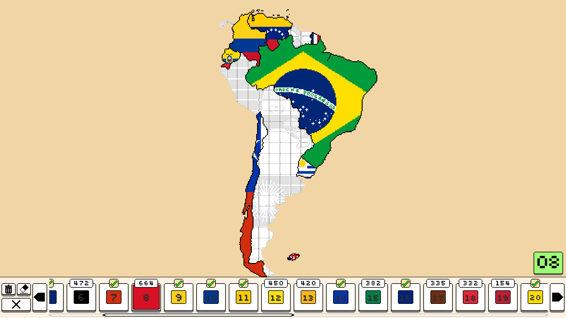 Coloring Pixels - Flag 2 Pack screenshot 5