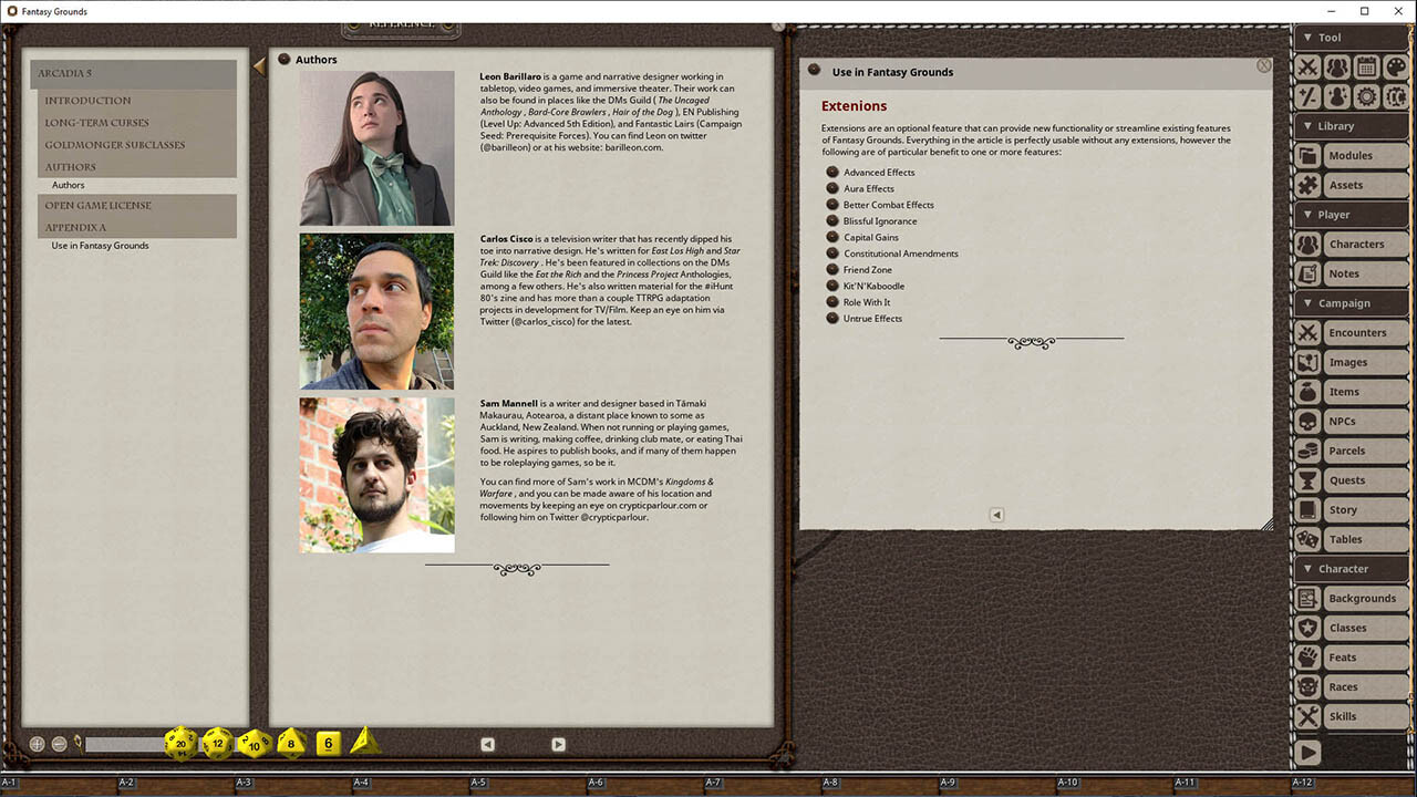 Fantasy Grounds - Arcadia Issue 005 screenshot 3