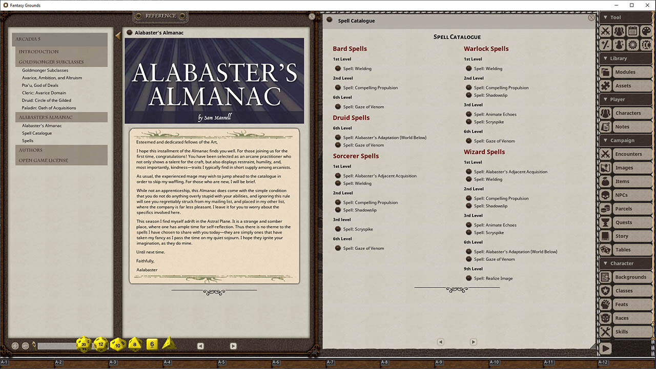 Fantasy Grounds - Arcadia Issue 005 screenshot 2