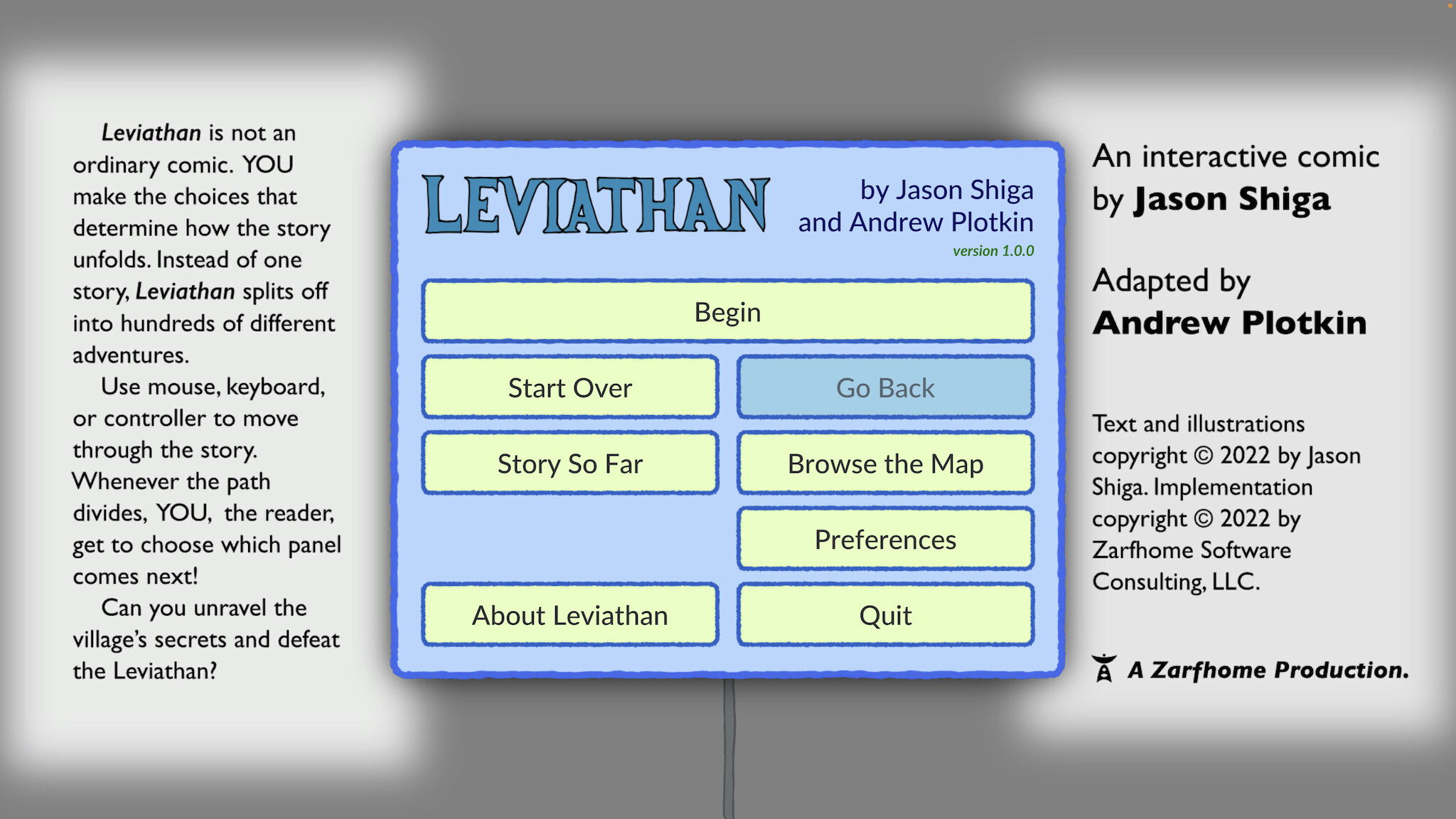 Leviathan: An Interactive Comic Book screenshot 7