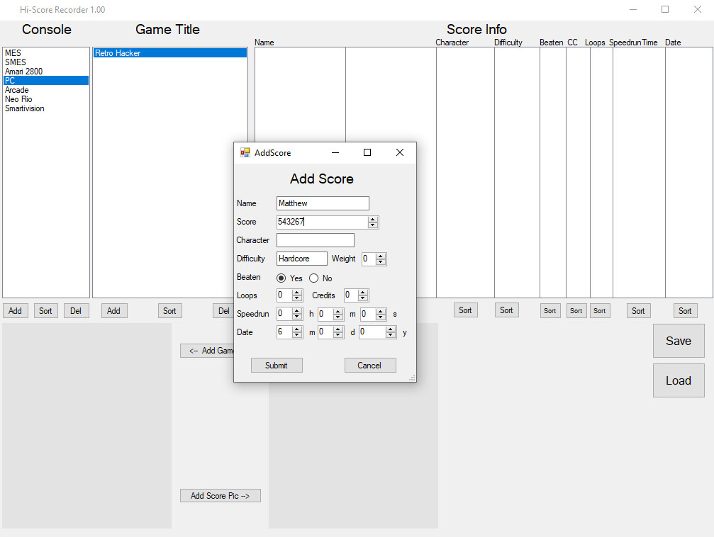 Hi-Score Recorder screenshot 3