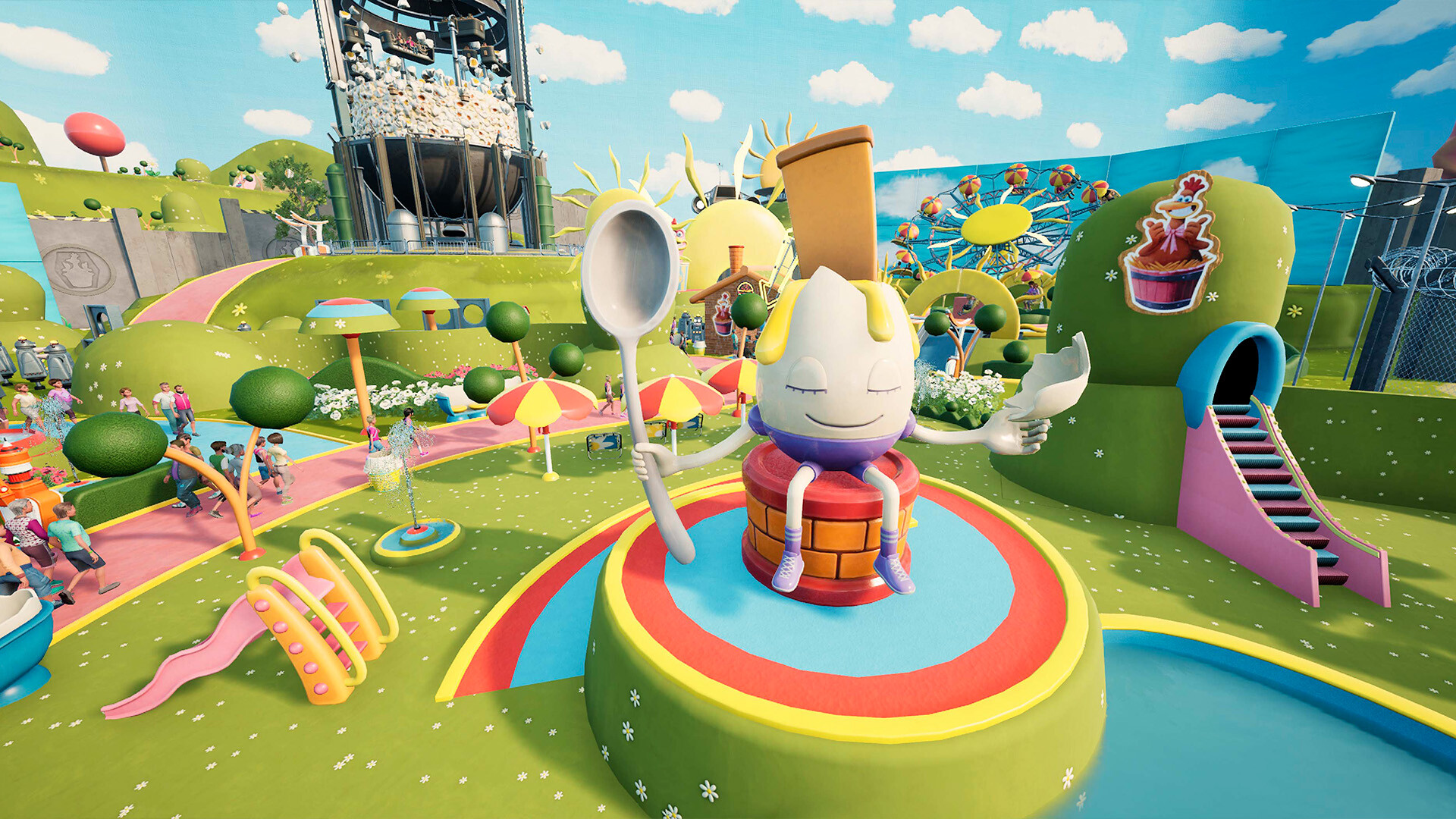 Park Beyond - Chicken Run: Dawn of the Nugget - Theme World screenshot 5