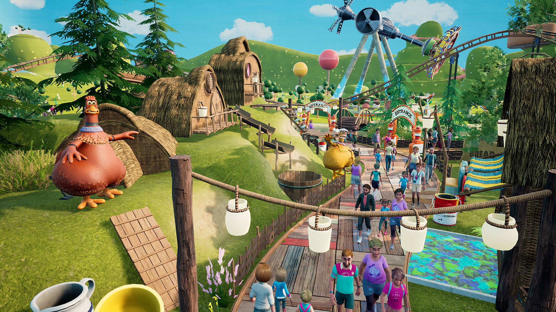 Park Beyond - Chicken Run: Dawn of the Nugget - Theme World screenshot 7