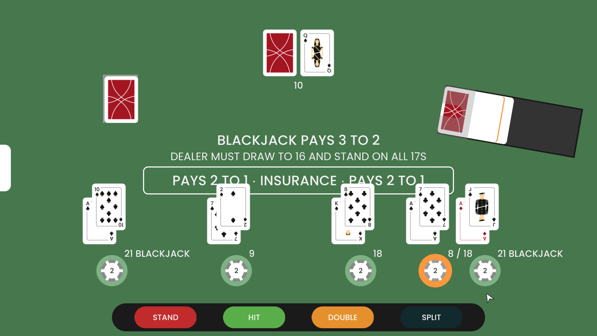 Blackjack at Carrot screenshot 5