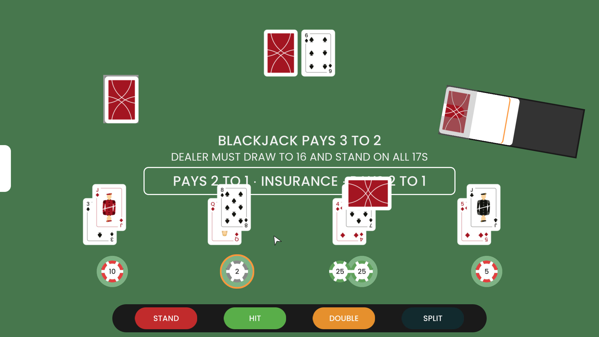 Blackjack at Carrot screenshot 3