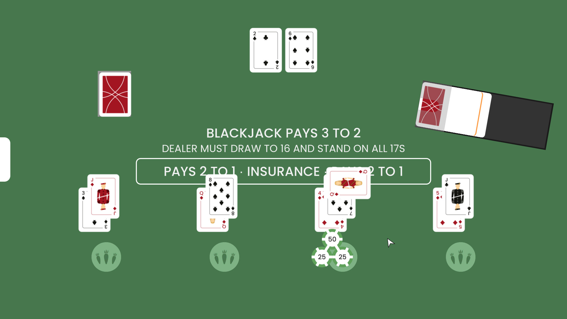 Blackjack at Carrot screenshot 4
