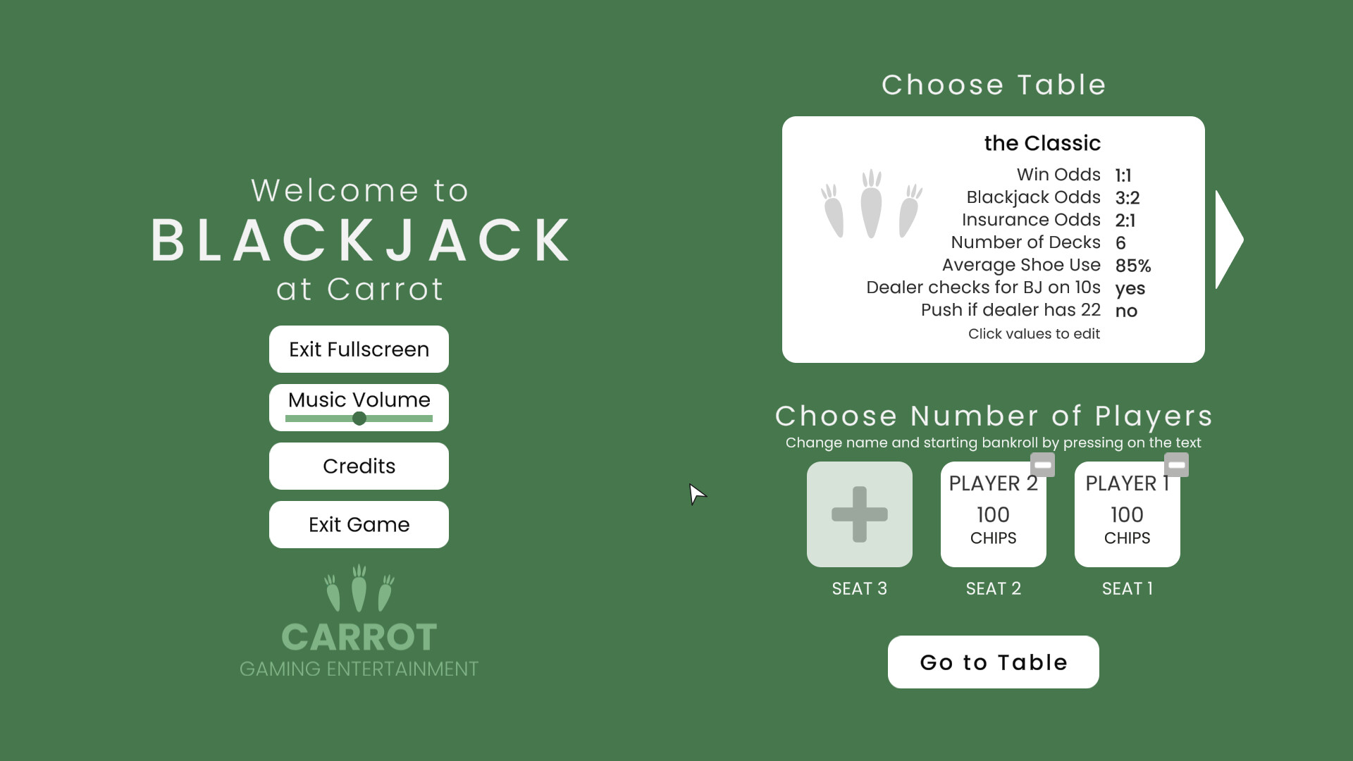 Blackjack at Carrot screenshot 7
