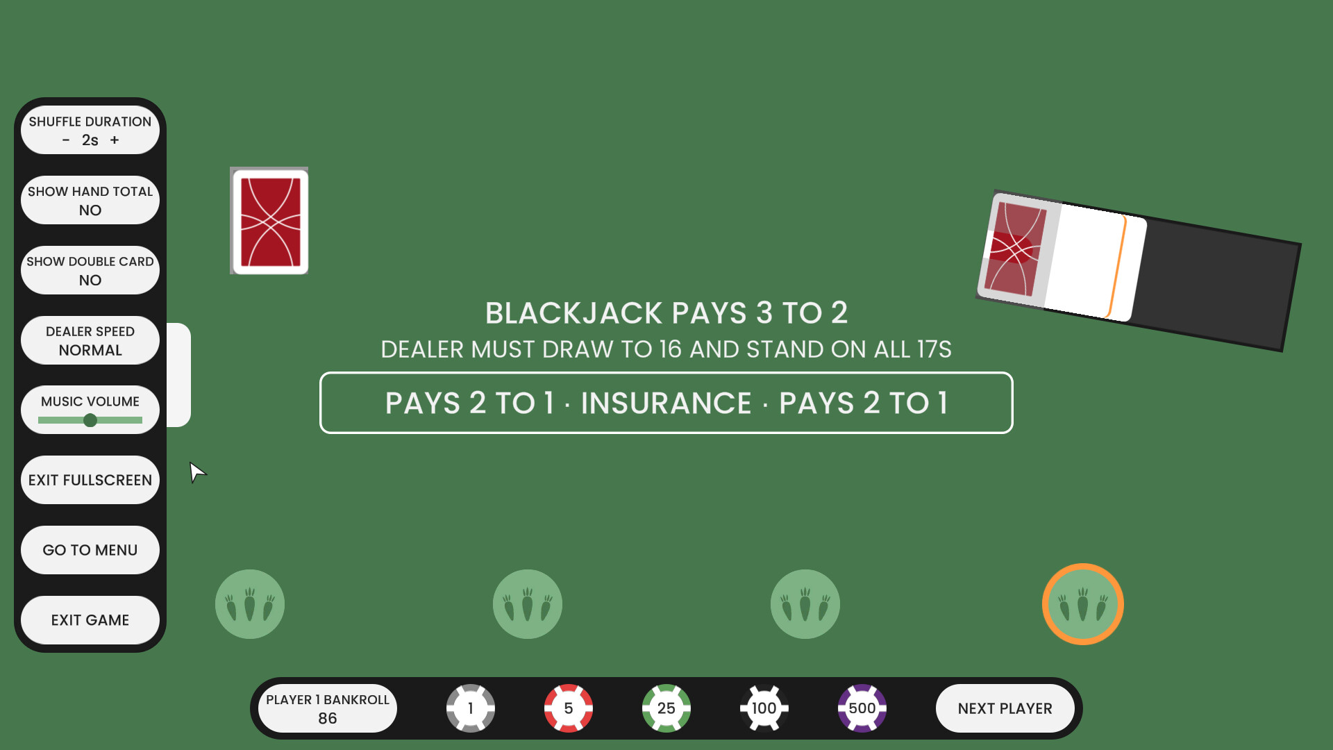 Blackjack at Carrot screenshot 6