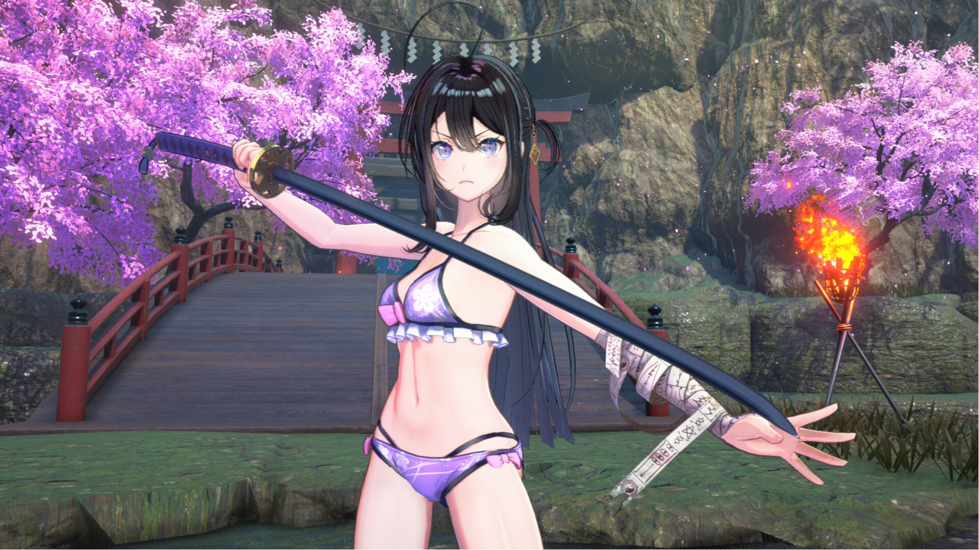 Steam：SAMURAI MAIDEN - 紬専用衣装「はじめての勝負水着」4色セット
