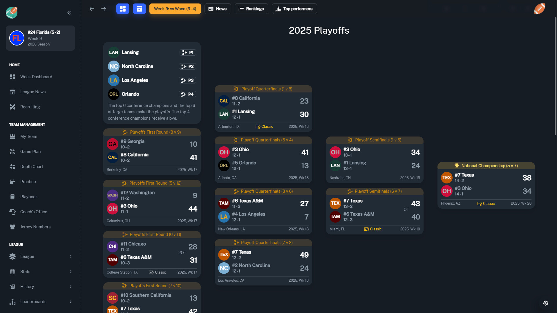 Football Coach: College Dynasty screenshot 23