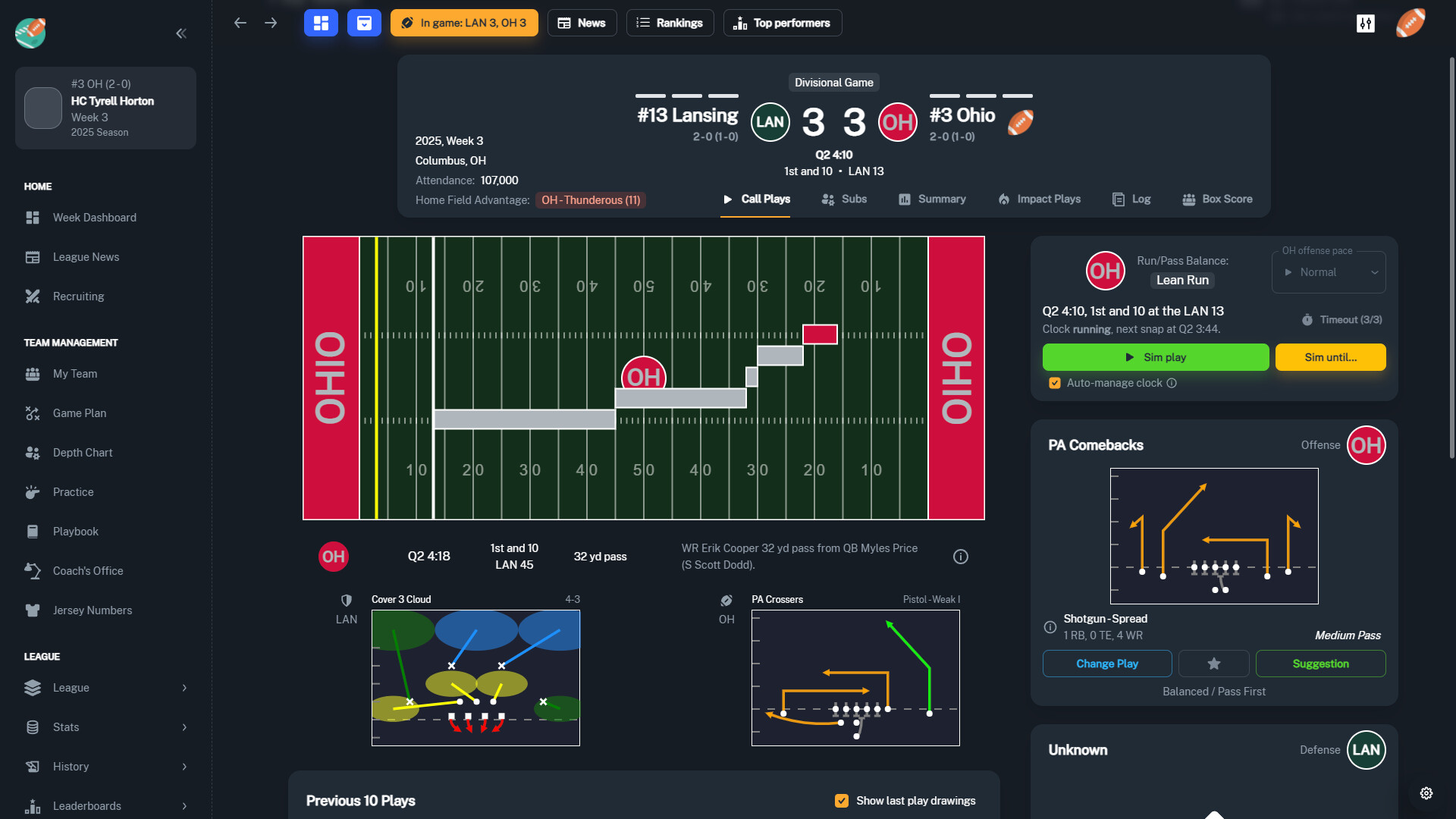 Football Coach: College Dynasty screenshot 1