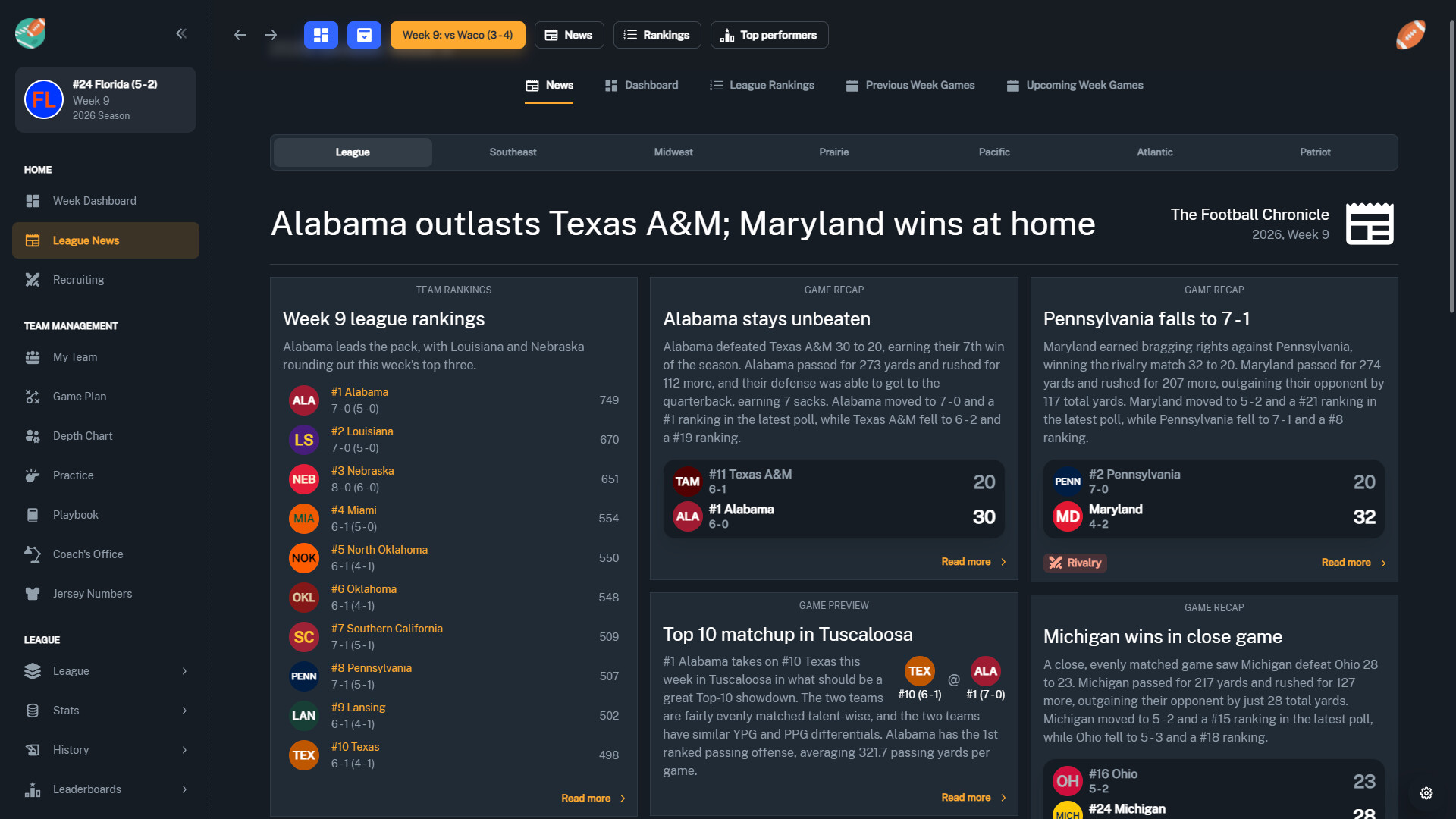 Football Coach: College Dynasty screenshot 6