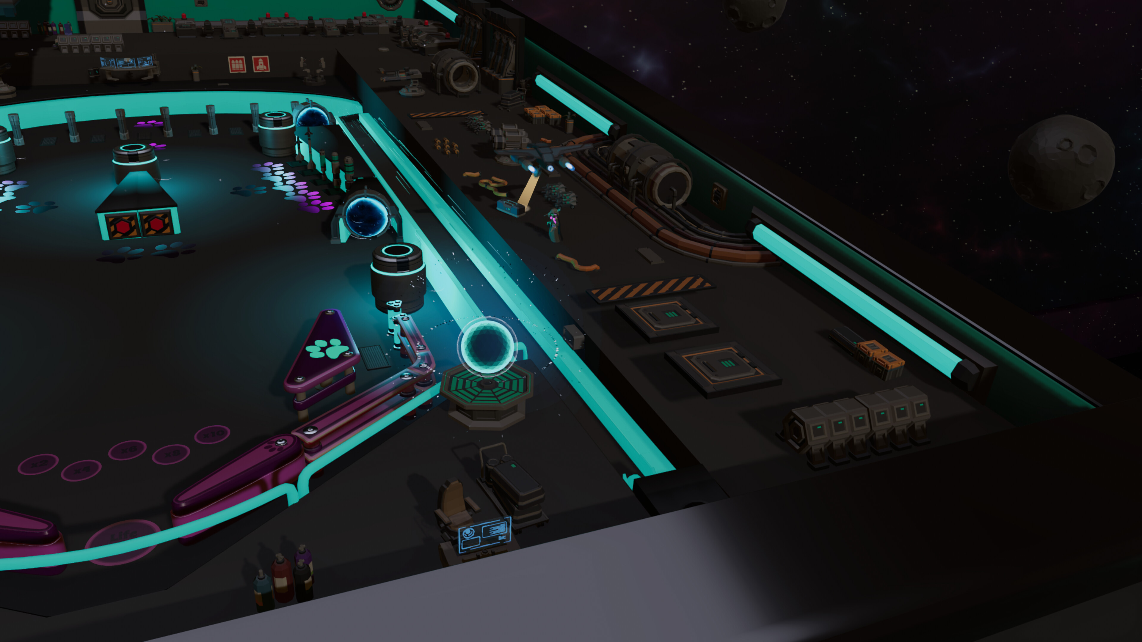 Roxy Raccoon's Pinball Panic - Space Spectacular screenshot 4