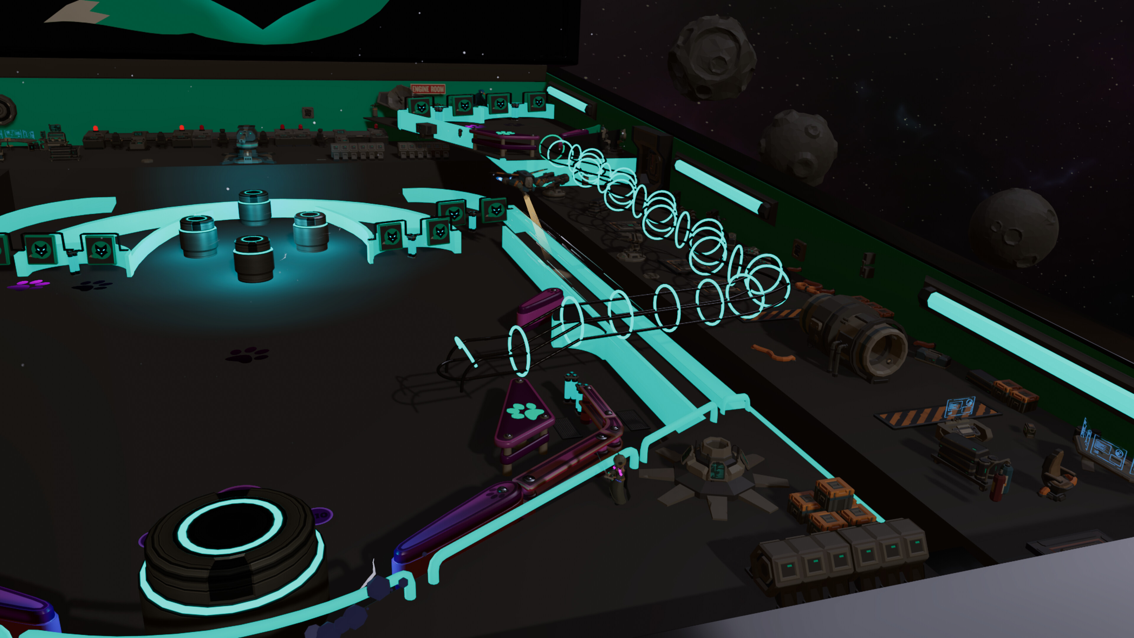Roxy Raccoon's Pinball Panic - Space Spectacular screenshot 12