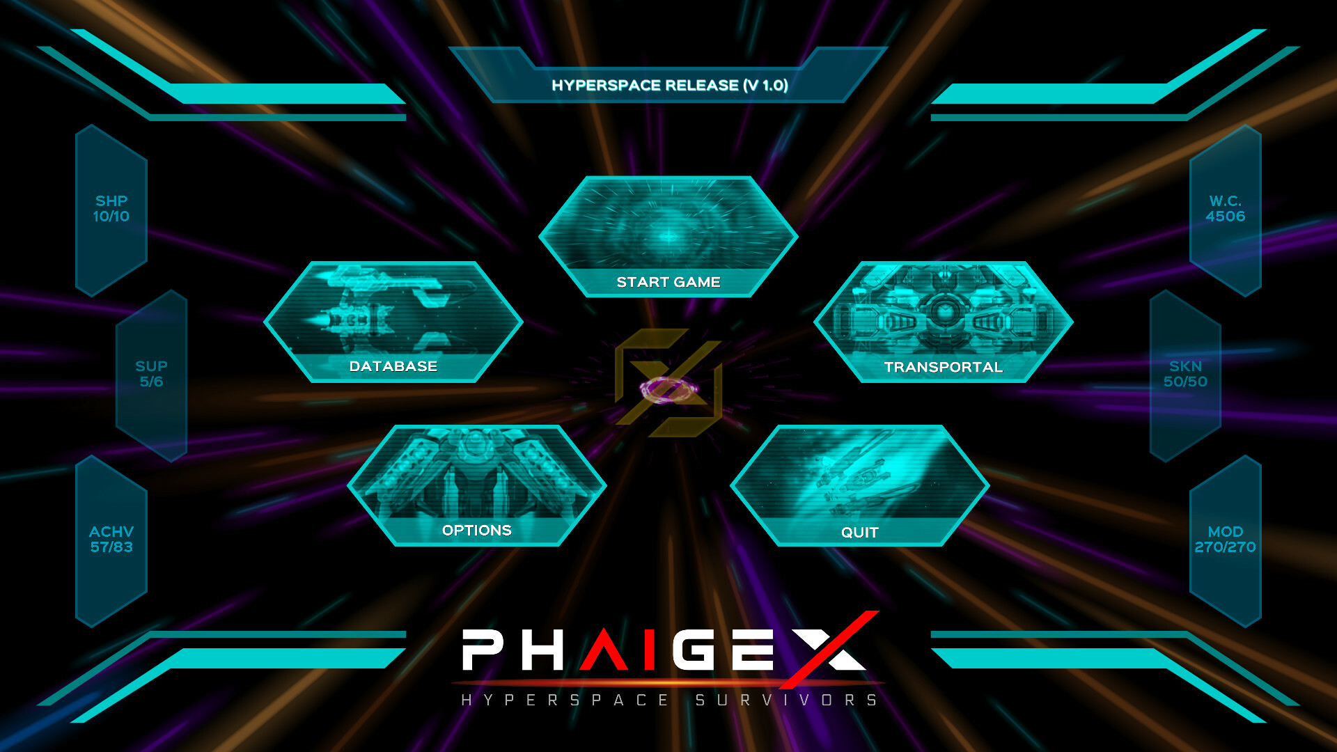 PhaigeX: Hyperspace Survivors screenshot 1