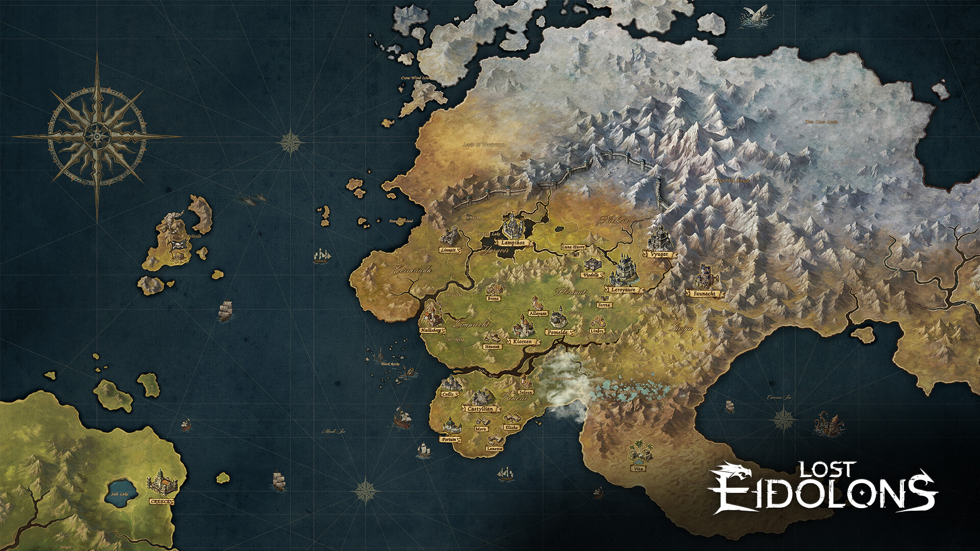 Lost Eidolons - Artbook & World Map screenshot 13