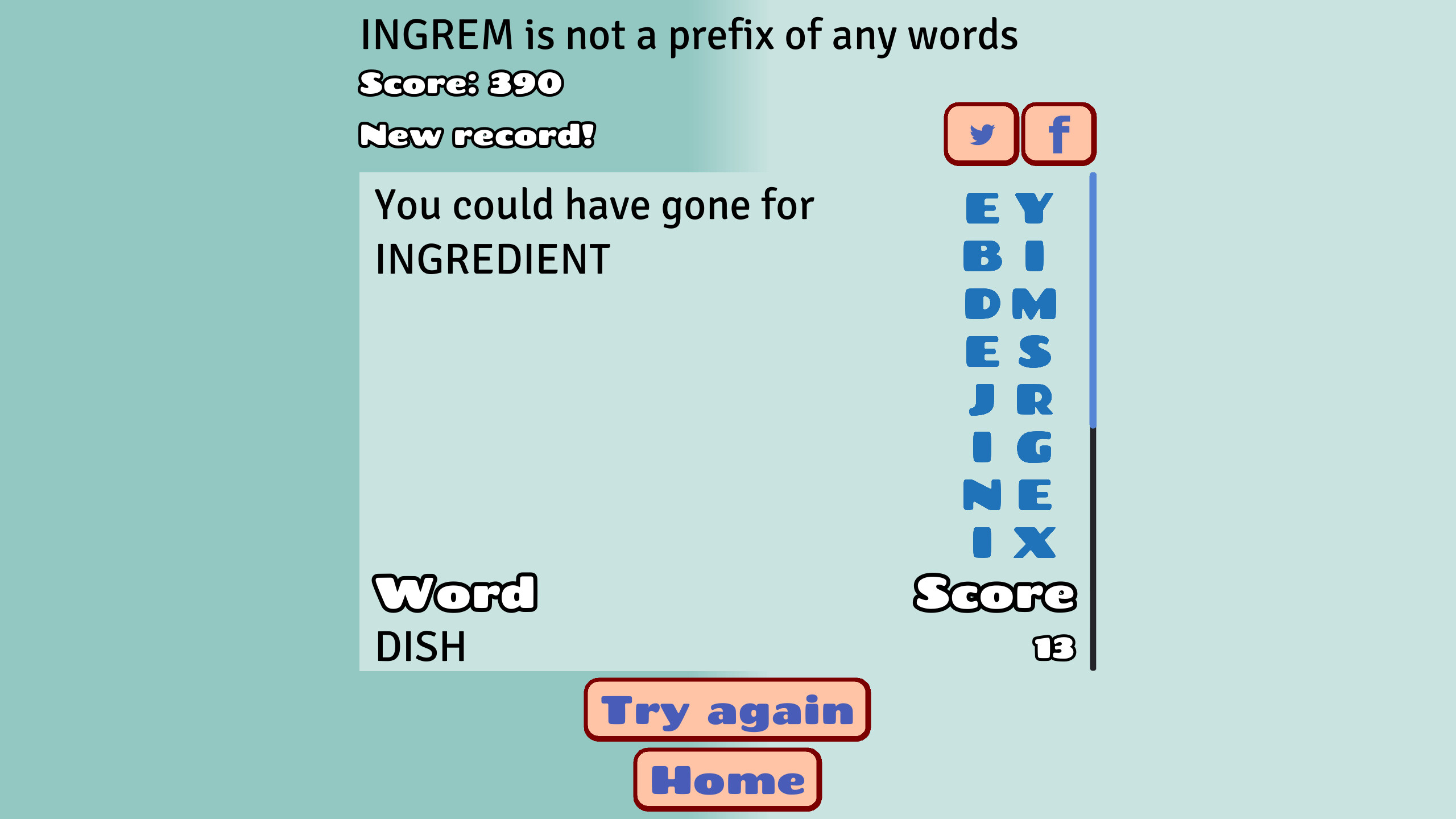Surfwords screenshot 2