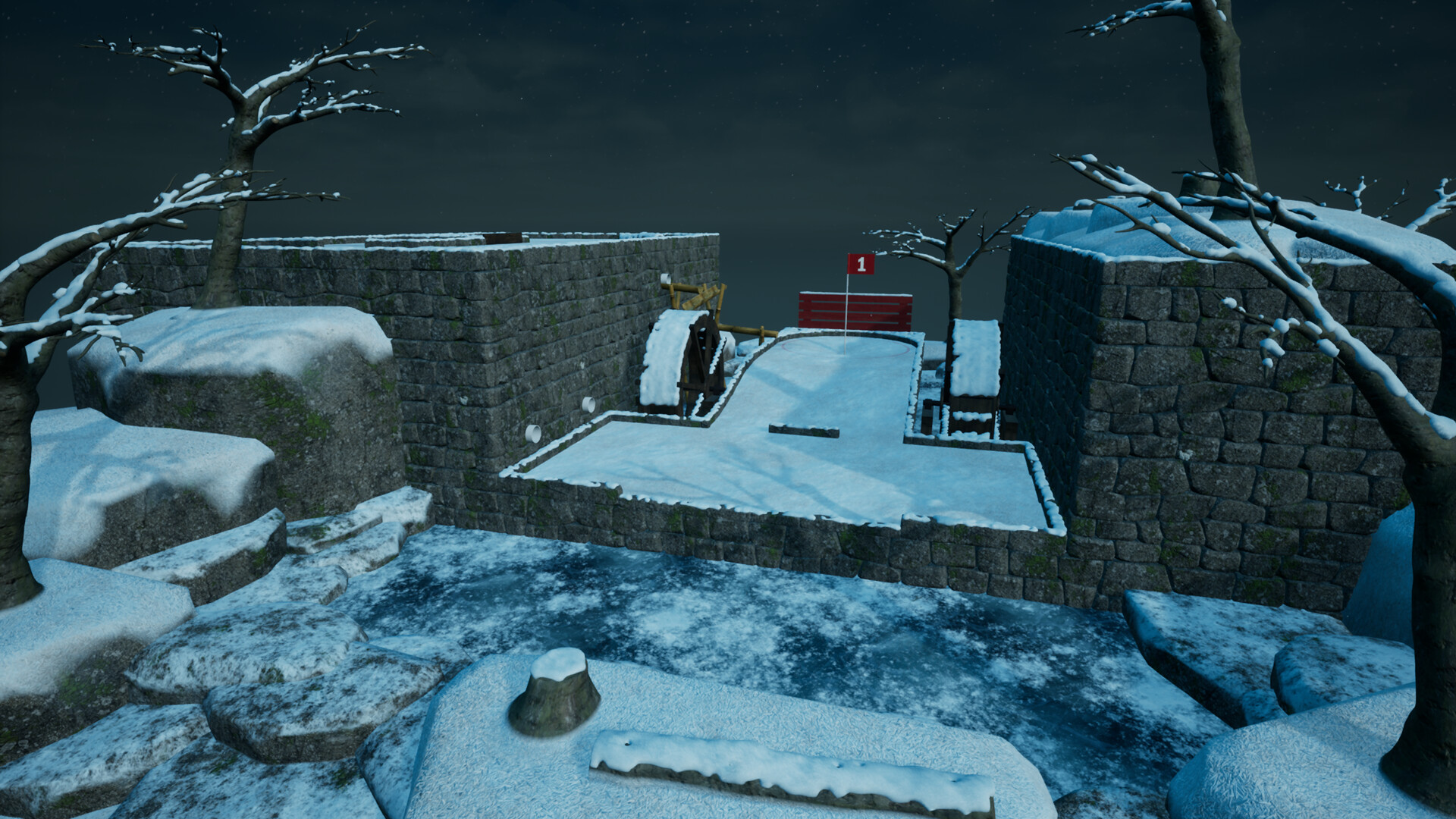 Golfing In Aether - Winter screenshot 3