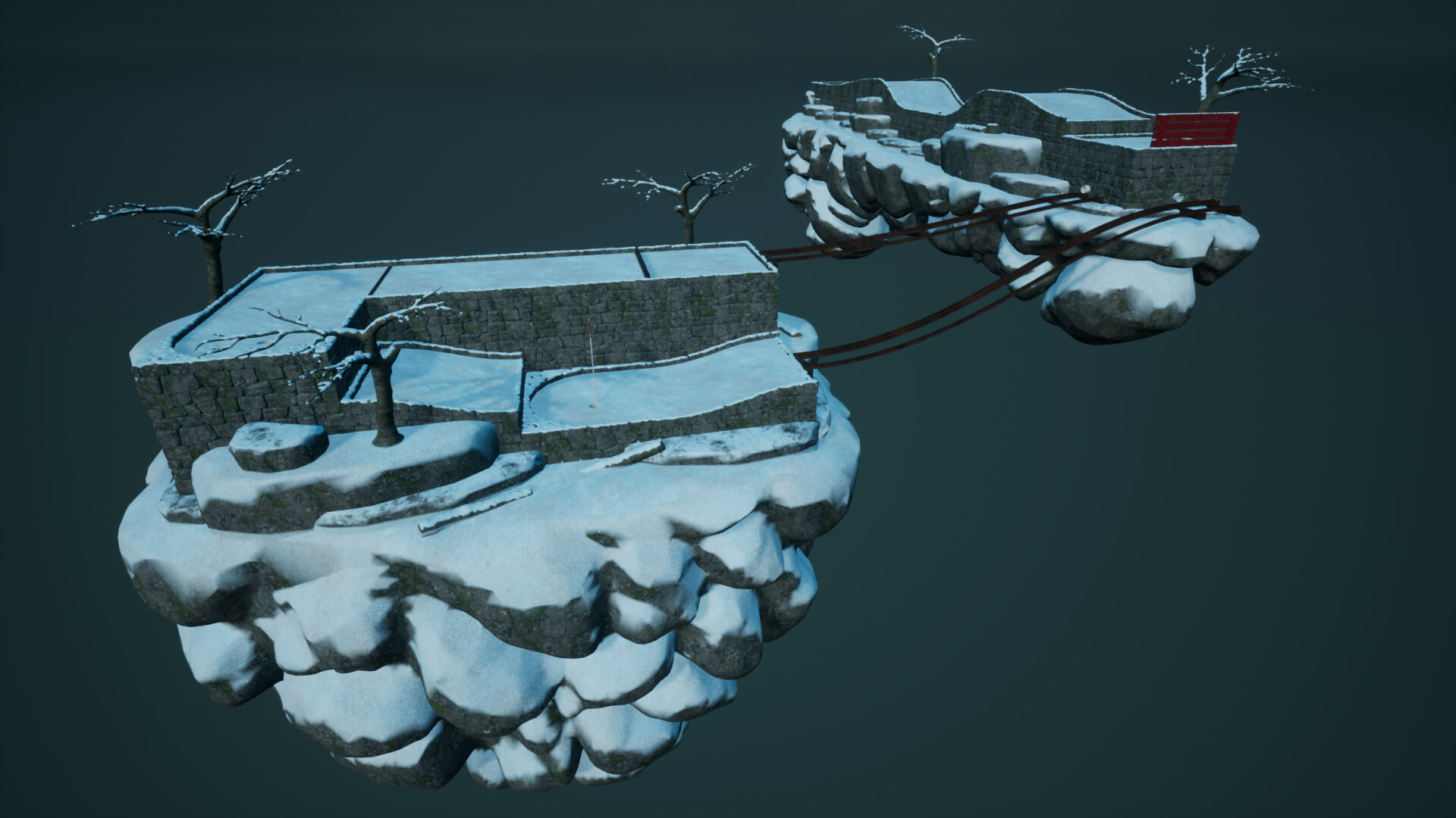 Golfing In Aether - Winter screenshot 4