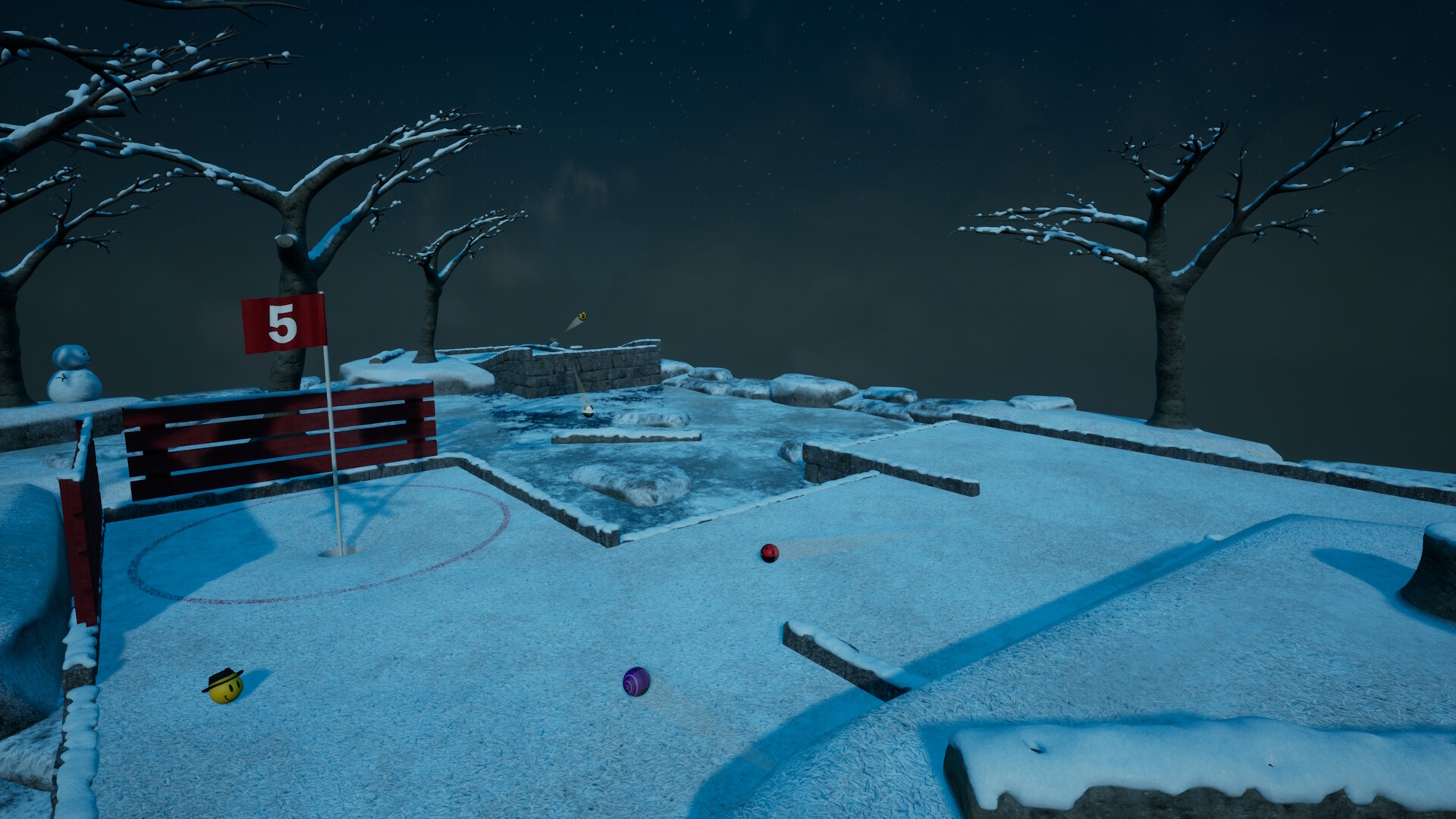 Golfing In Aether - Winter screenshot 2