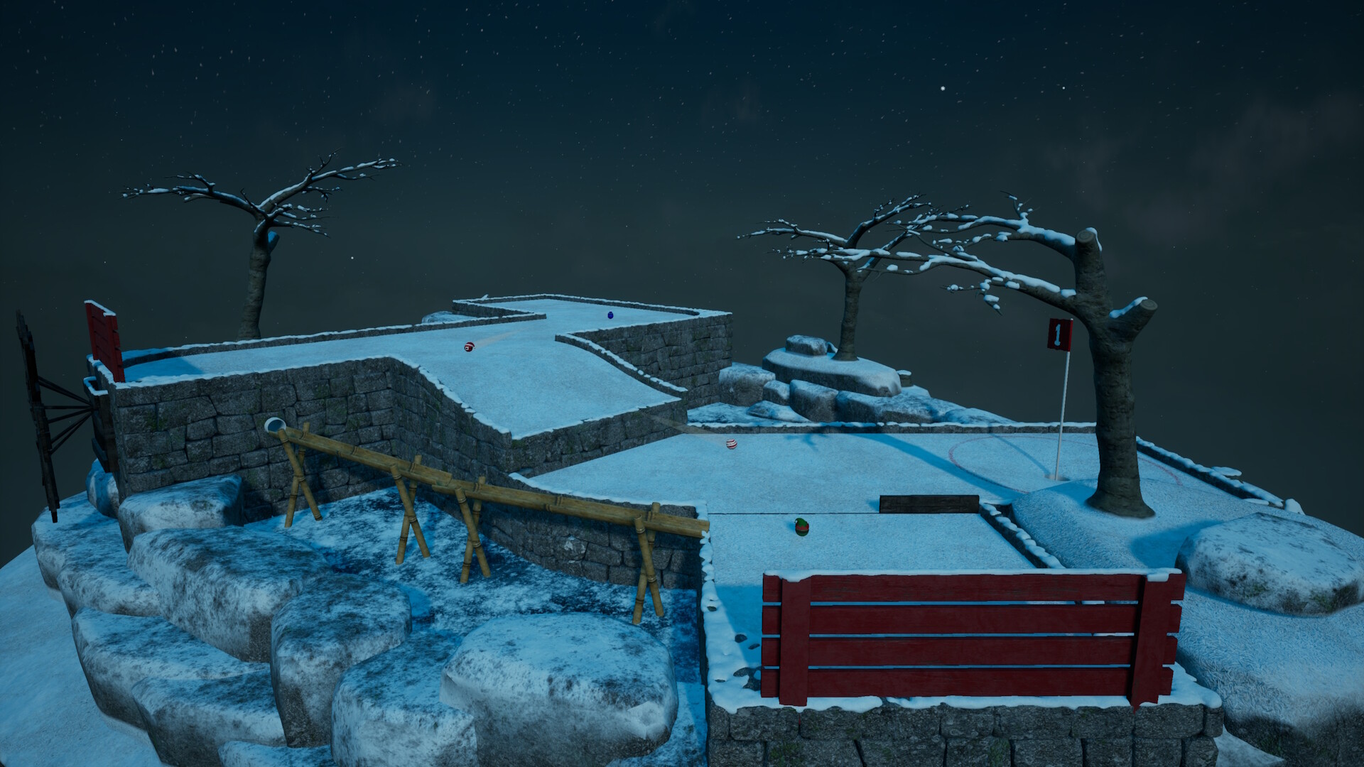 Golfing In Aether - Winter screenshot 1