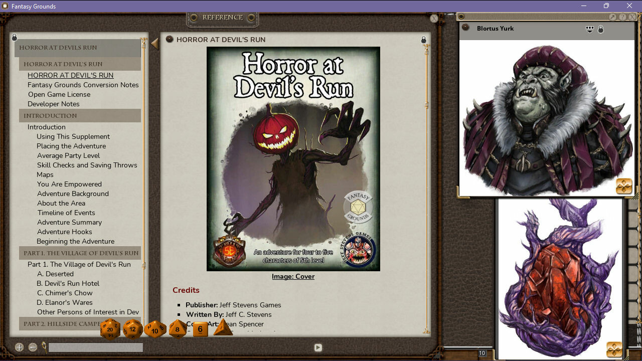 Fantasy Grounds - Horror at Devil's Run screenshot 3