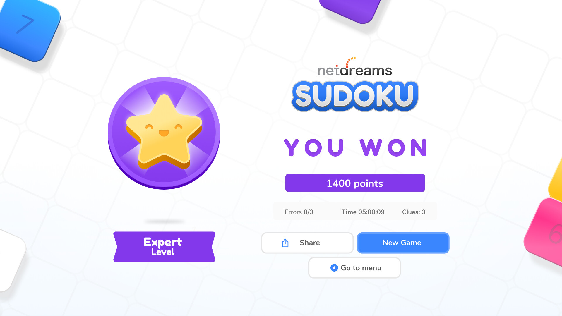 Netdreams Sudoku screenshot 6