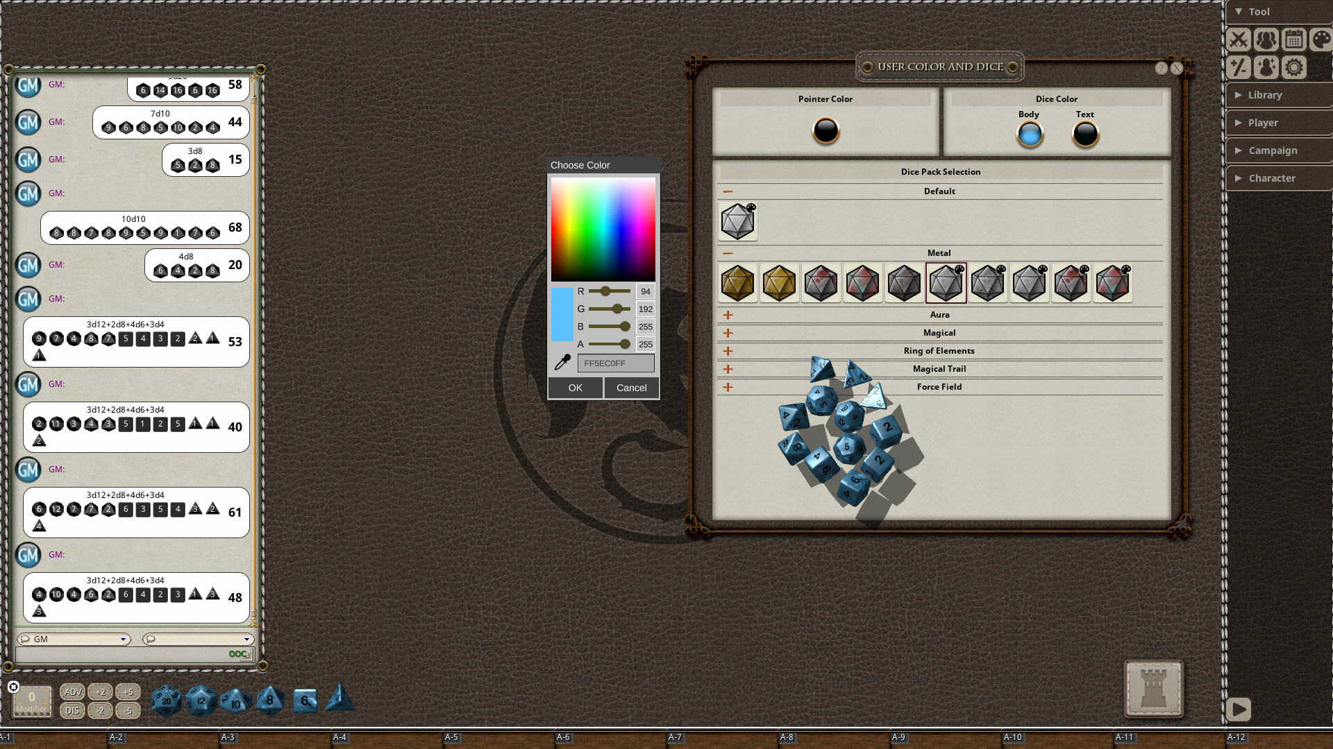 Fantasy Grounds - Metal Dice Pack screenshot 2