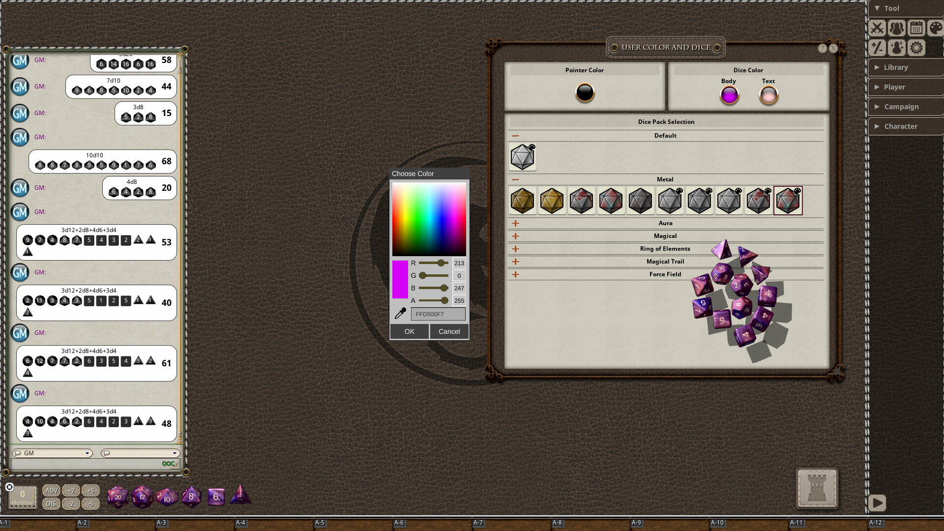 Fantasy Grounds - Metal Dice Pack screenshot 9