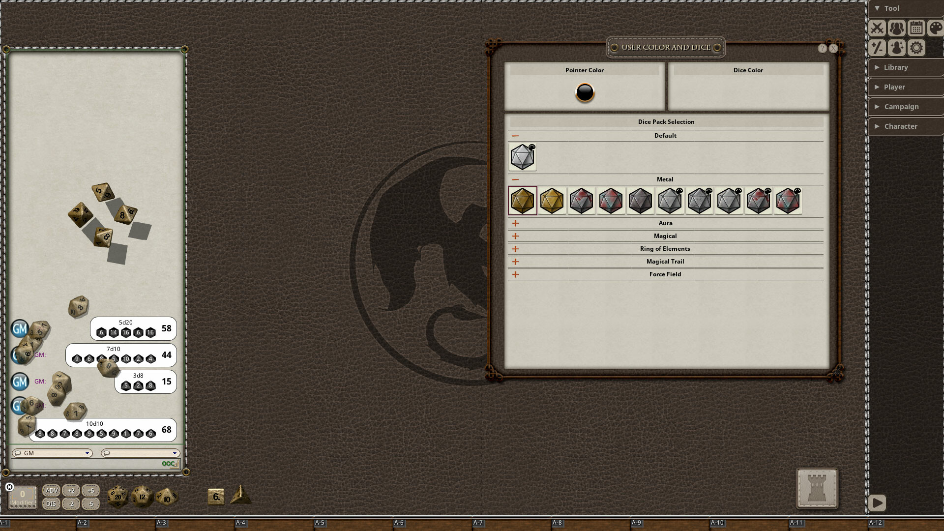 Fantasy Grounds - Metal Dice Pack screenshot 3