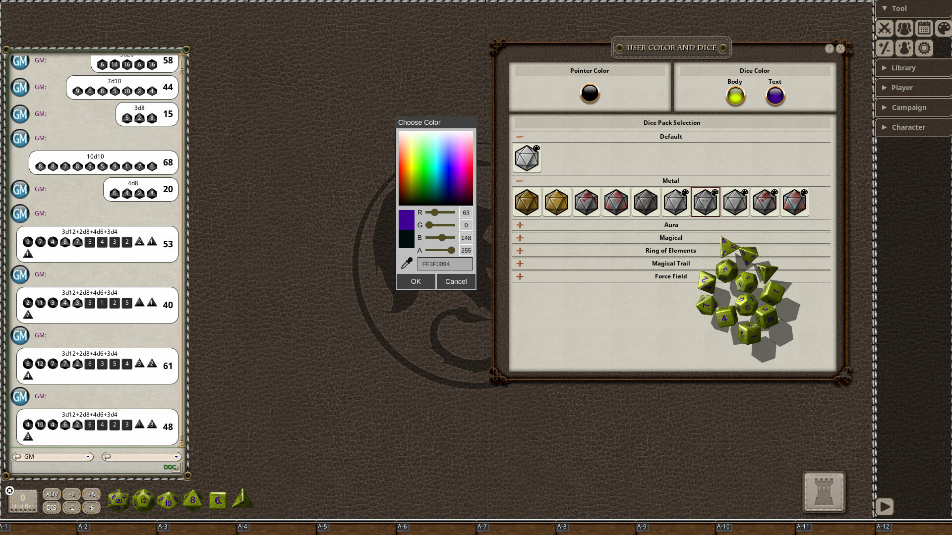 Fantasy Grounds - Metal Dice Pack screenshot 4