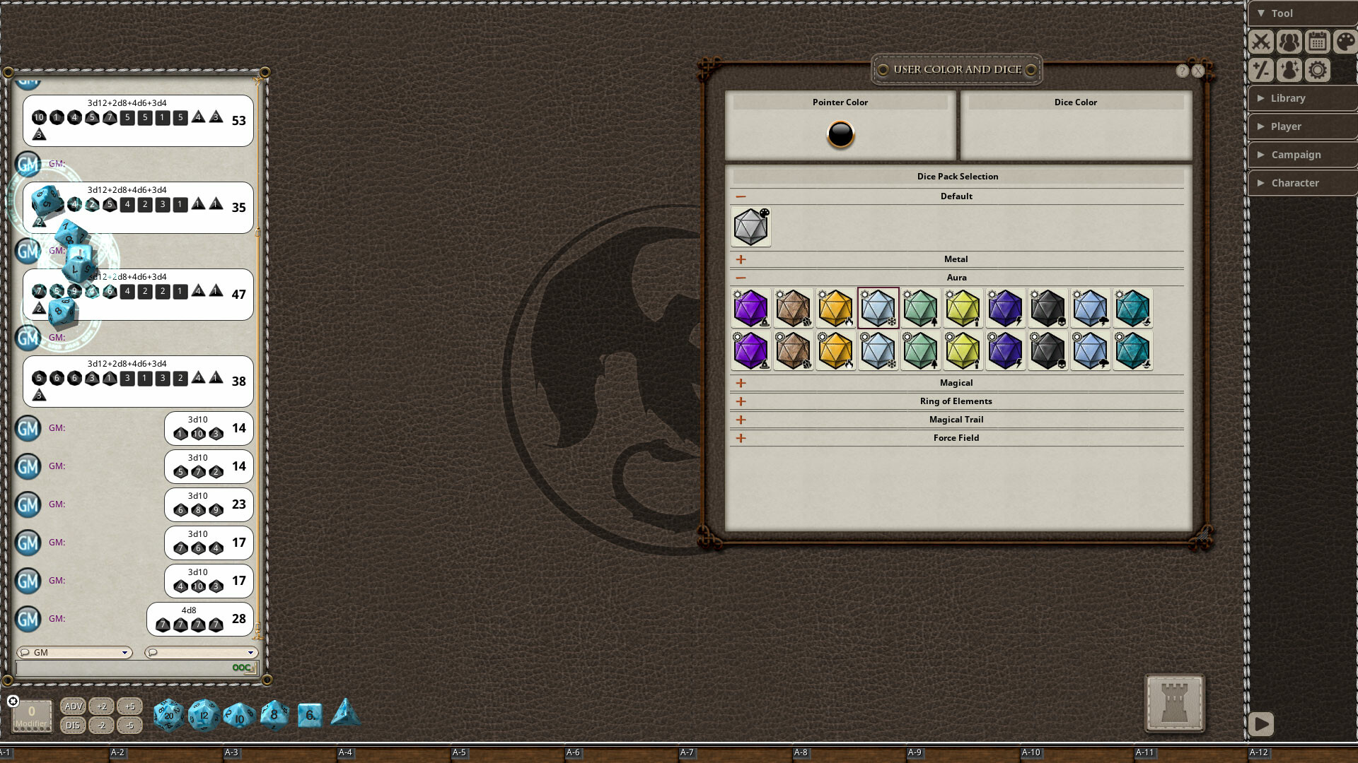 Fantasy Grounds - Aura Dice Pack screenshot 6