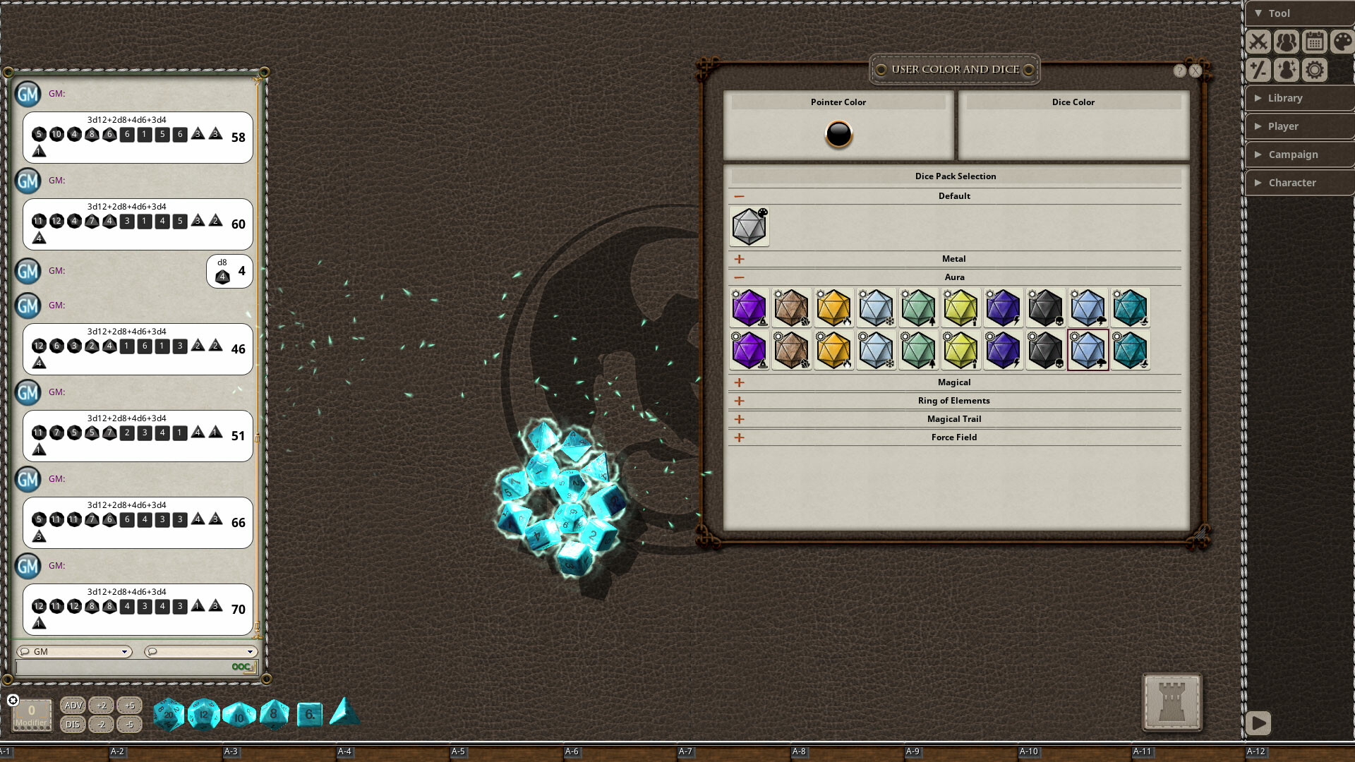 Fantasy Grounds - Aura Dice Pack screenshot 2