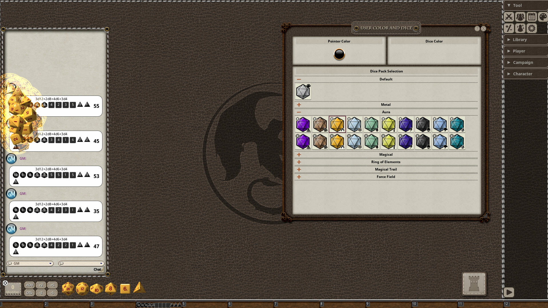 Fantasy Grounds - Aura Dice Pack screenshot 1