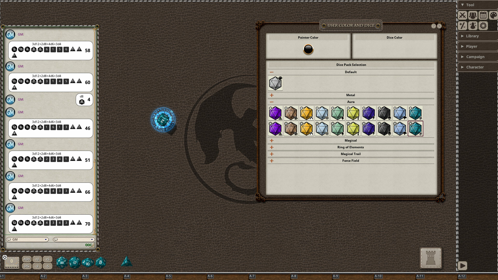 Fantasy Grounds - Aura Dice Pack screenshot 4