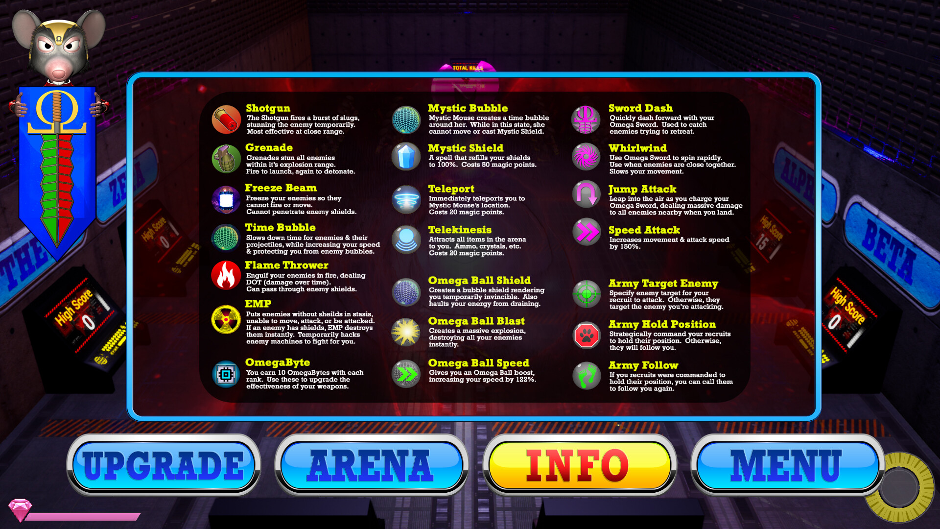 Omega Mouse screenshot 2