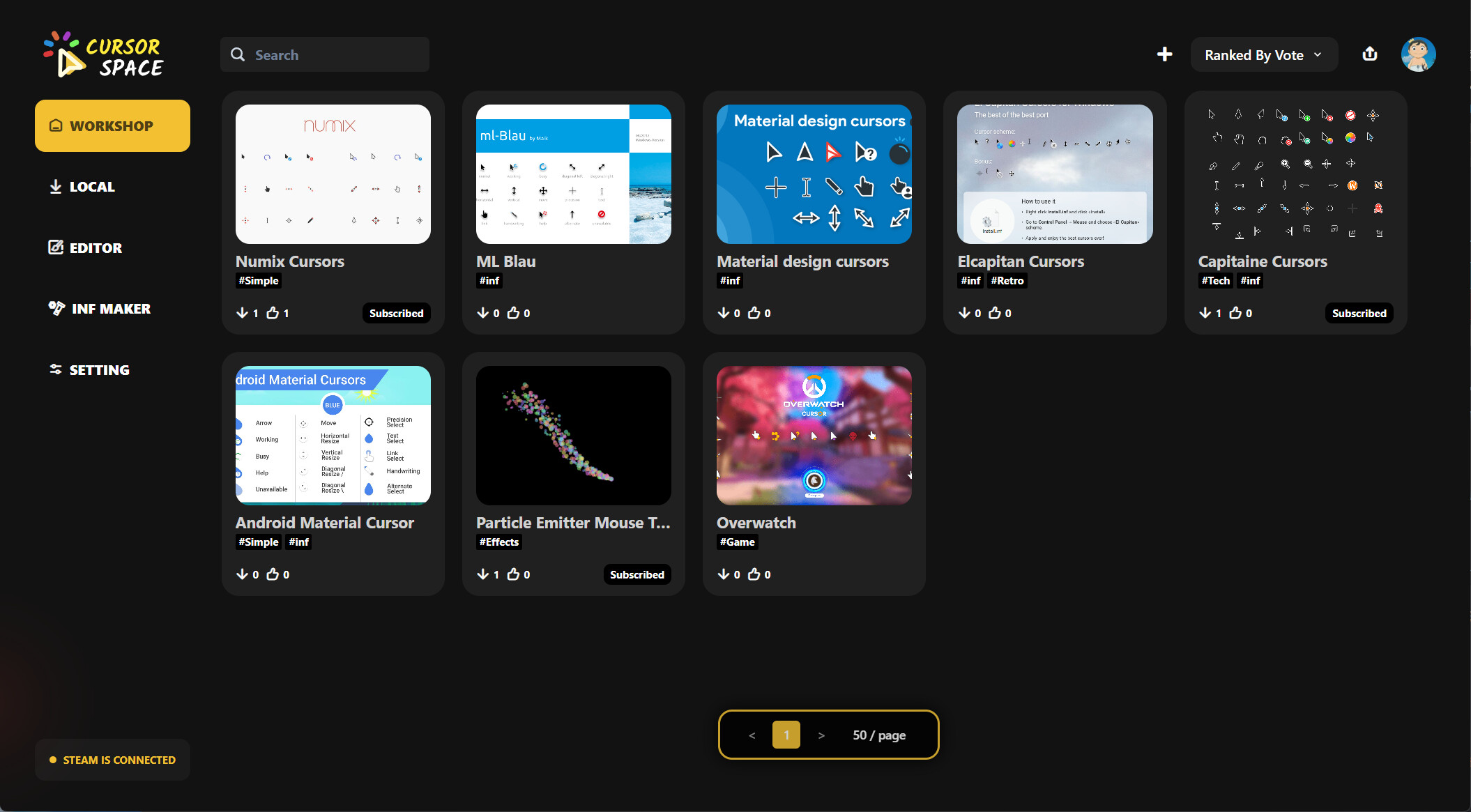Cursor Space screenshot 1