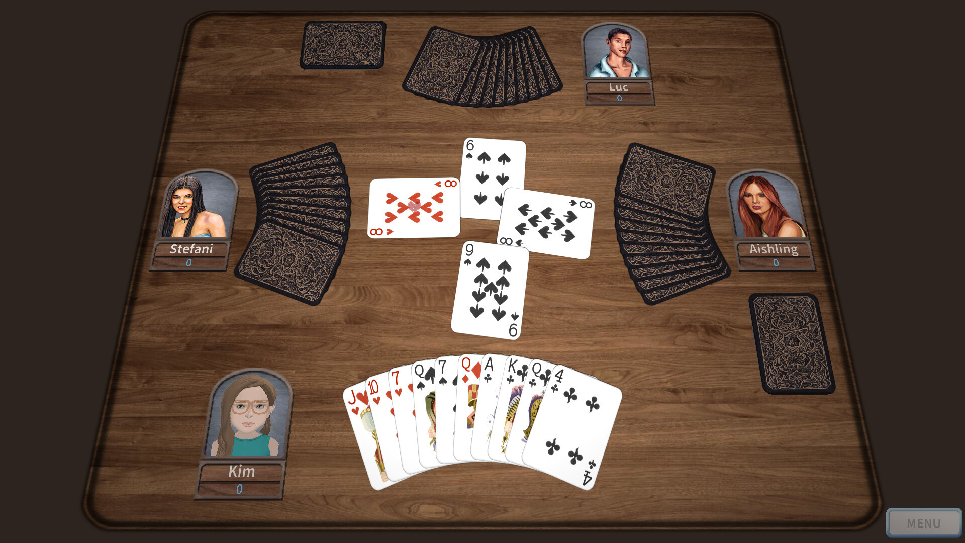 GrassGames Hearts 3 screenshot 2
