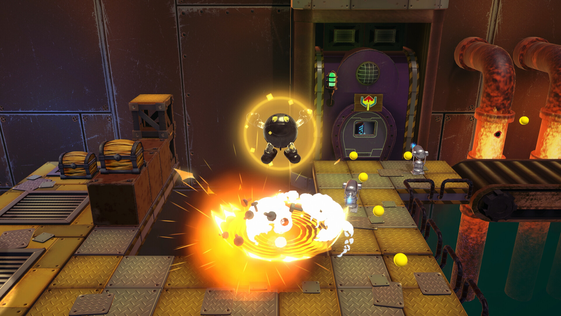 PAC-MAN WORLD Re-PAC Chrome Noir Chogokin skin screenshot 5